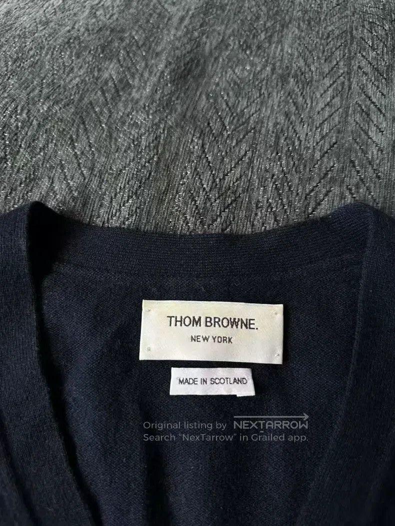 Thom Browne Thom Browne Blue cashmere cardigan Size US M / EU 48-50 / 2 - 3 Thumbnail