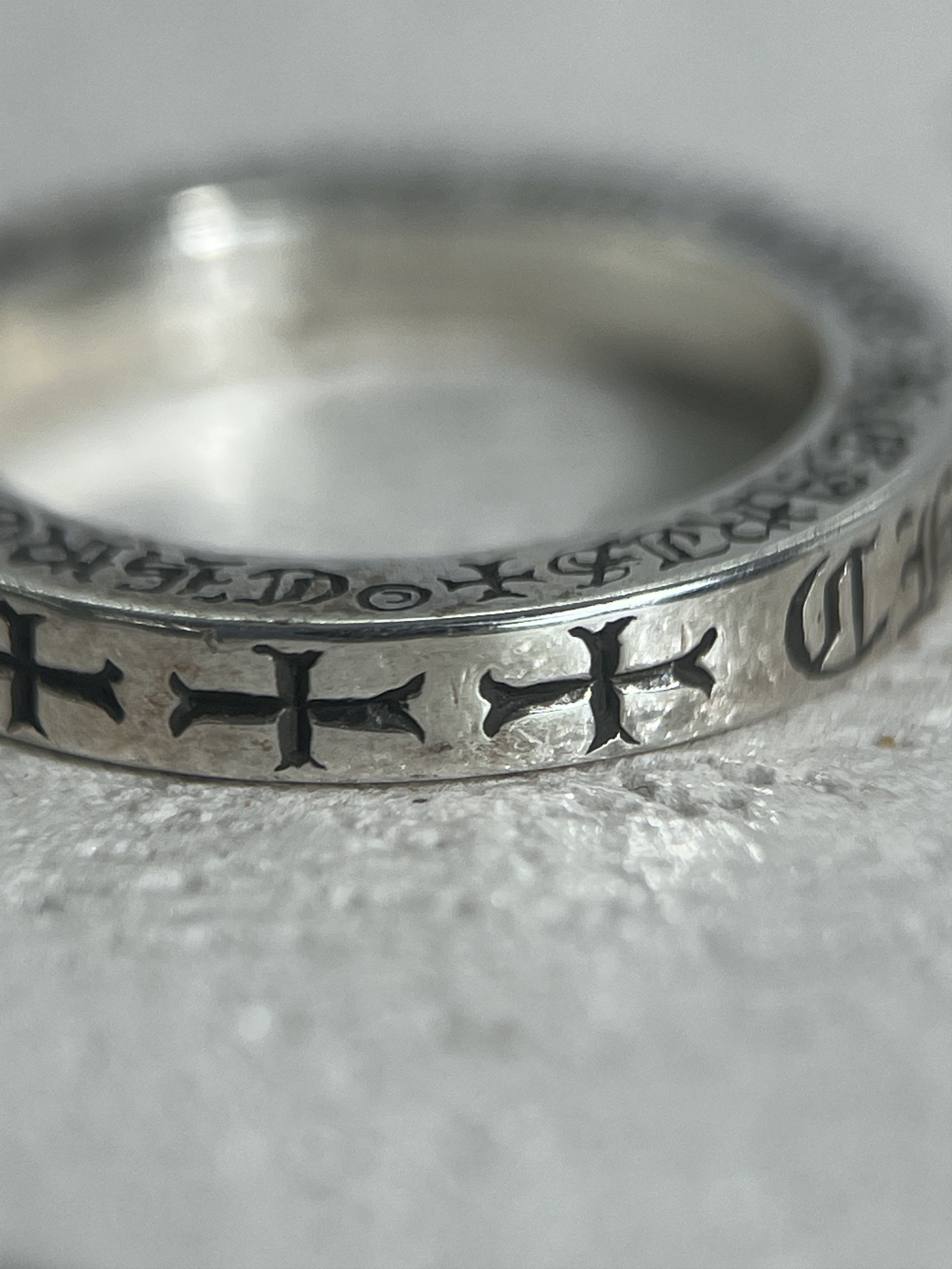 Chrome Hearts Chrome Hearts Script Spacer Ring .925 Size US7 Size ONE SIZE - 16 Thumbnail