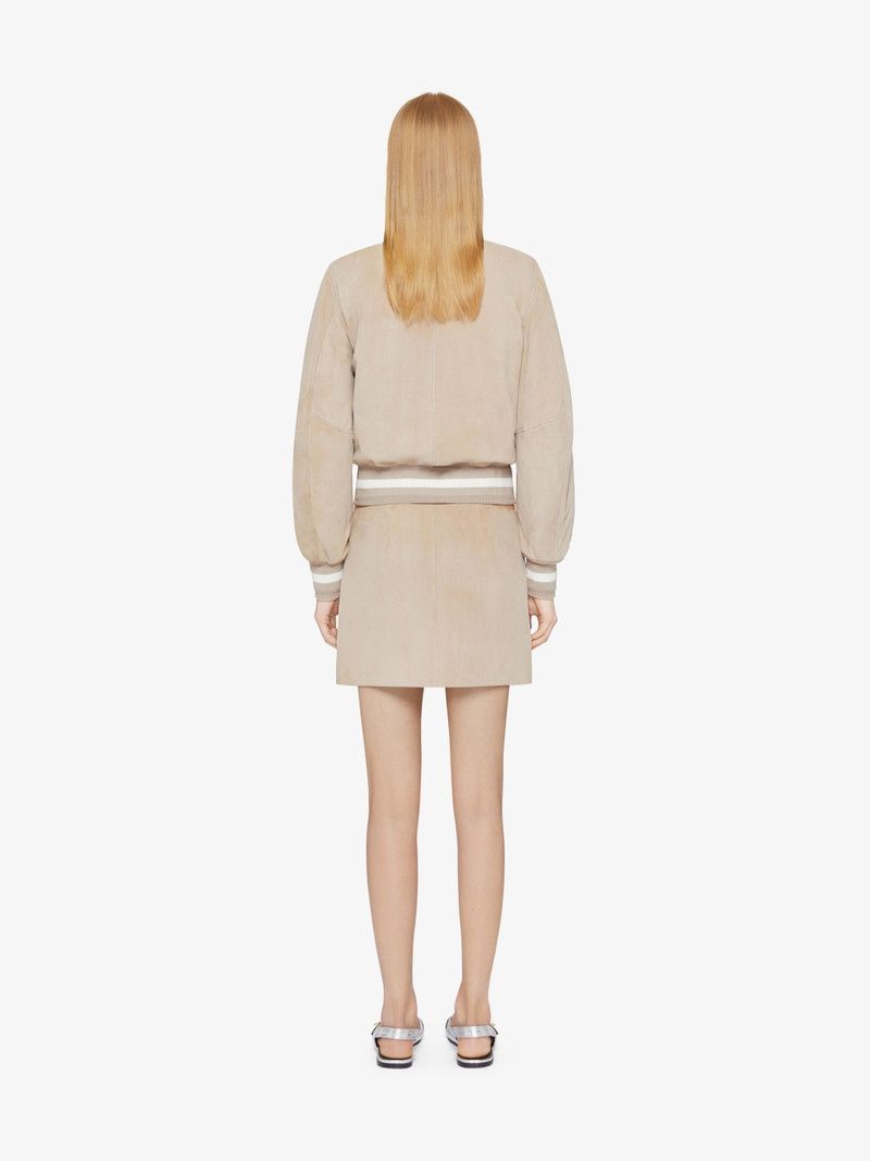 Givenchy o1n1vont0326 Varsity Jacket in Beige Size XXS / US 00 / IT 34 - 3 Thumbnail