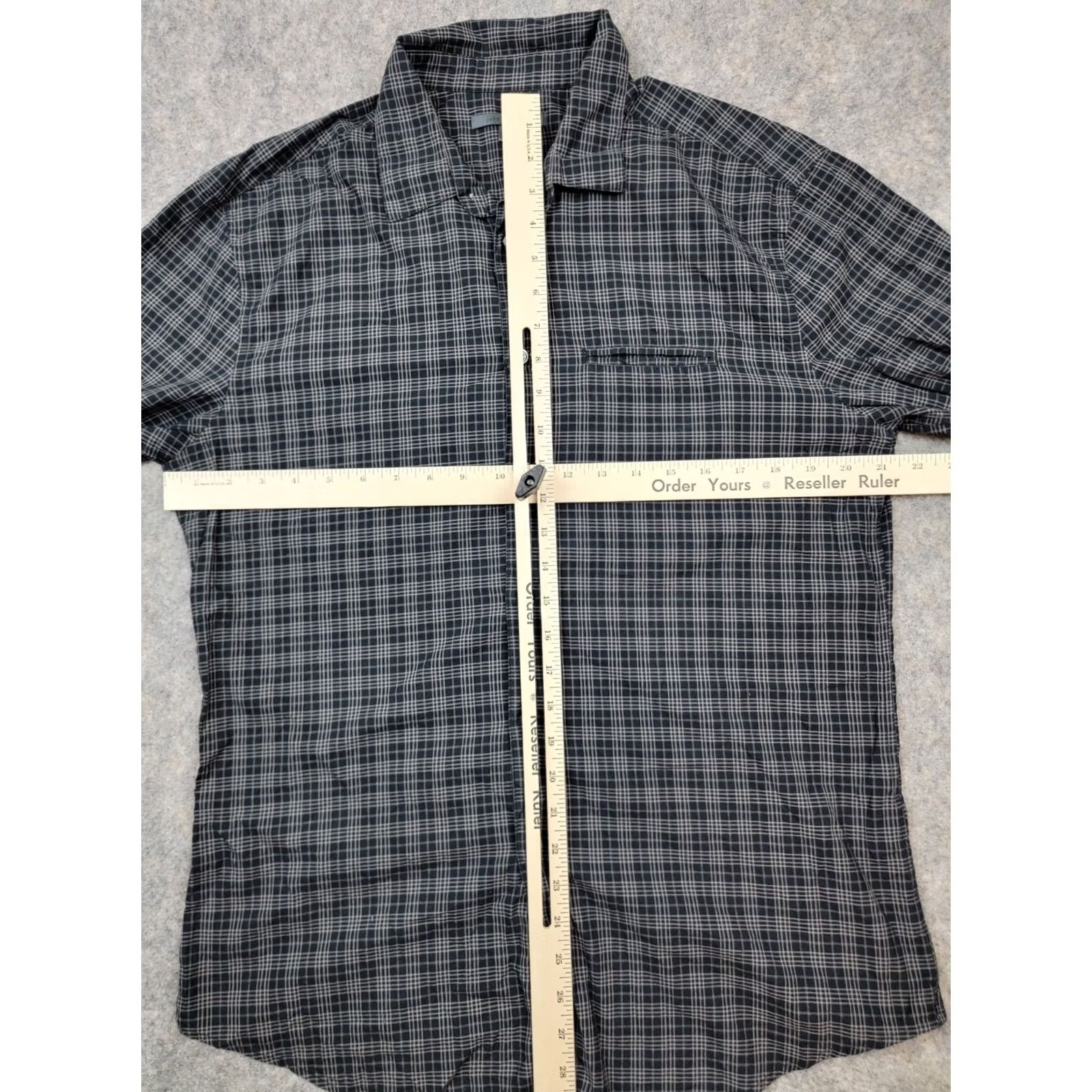 John Varvatos John Varvatos Shirt Mens Large Black Plaid Long Sleeve Button-Up Casual Size US L / EU 52-54 / 3 - 6 Thumbnail