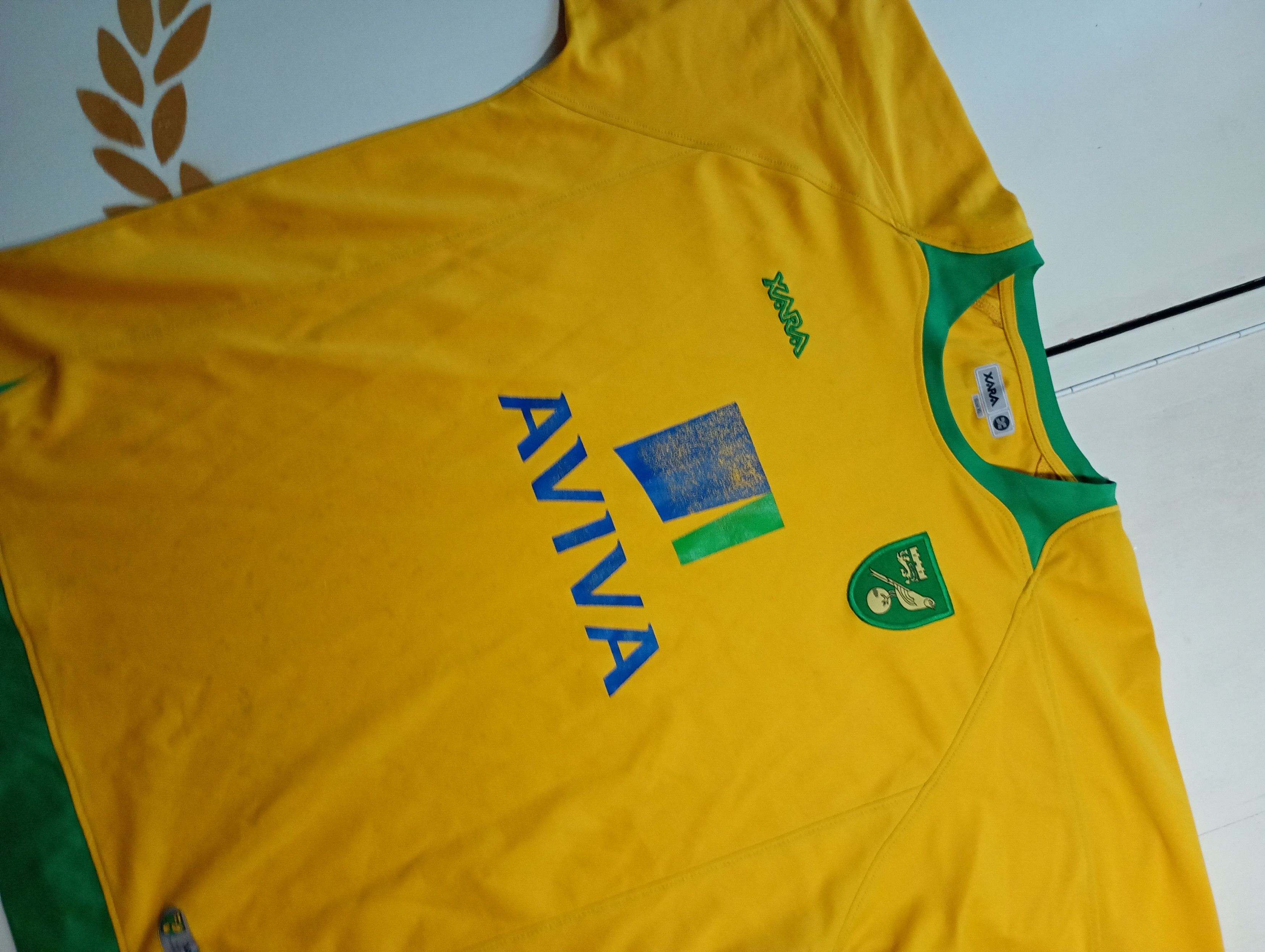 Vintage Xara Norwich City Jersey 2008-2010 Size US XL / EU 56 / 4 - 5 Thumbnail