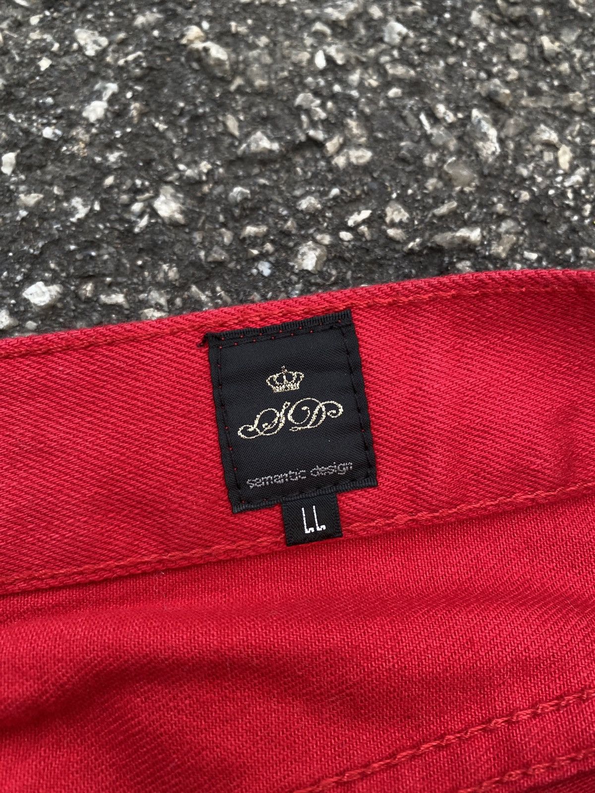 Japanese Brand × semanticdesign 2000s Semantics Design Skull Logo Punk Design Jeans Size US 34 / EU 50 - 14 Thumbnail