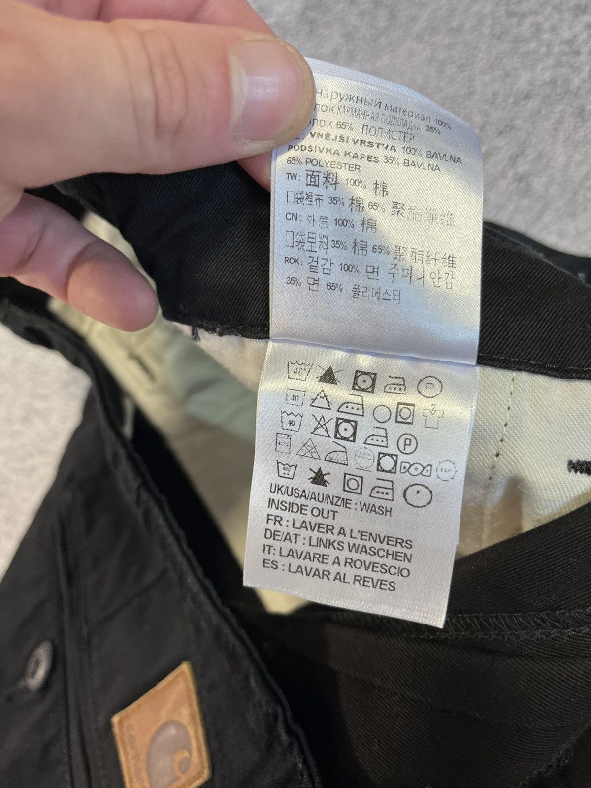 Carhartt Wip Carhartt WIP Clute Pants Black Workwear Chino Streetwear Size US 32 / EU 48 - 9 Thumbnail