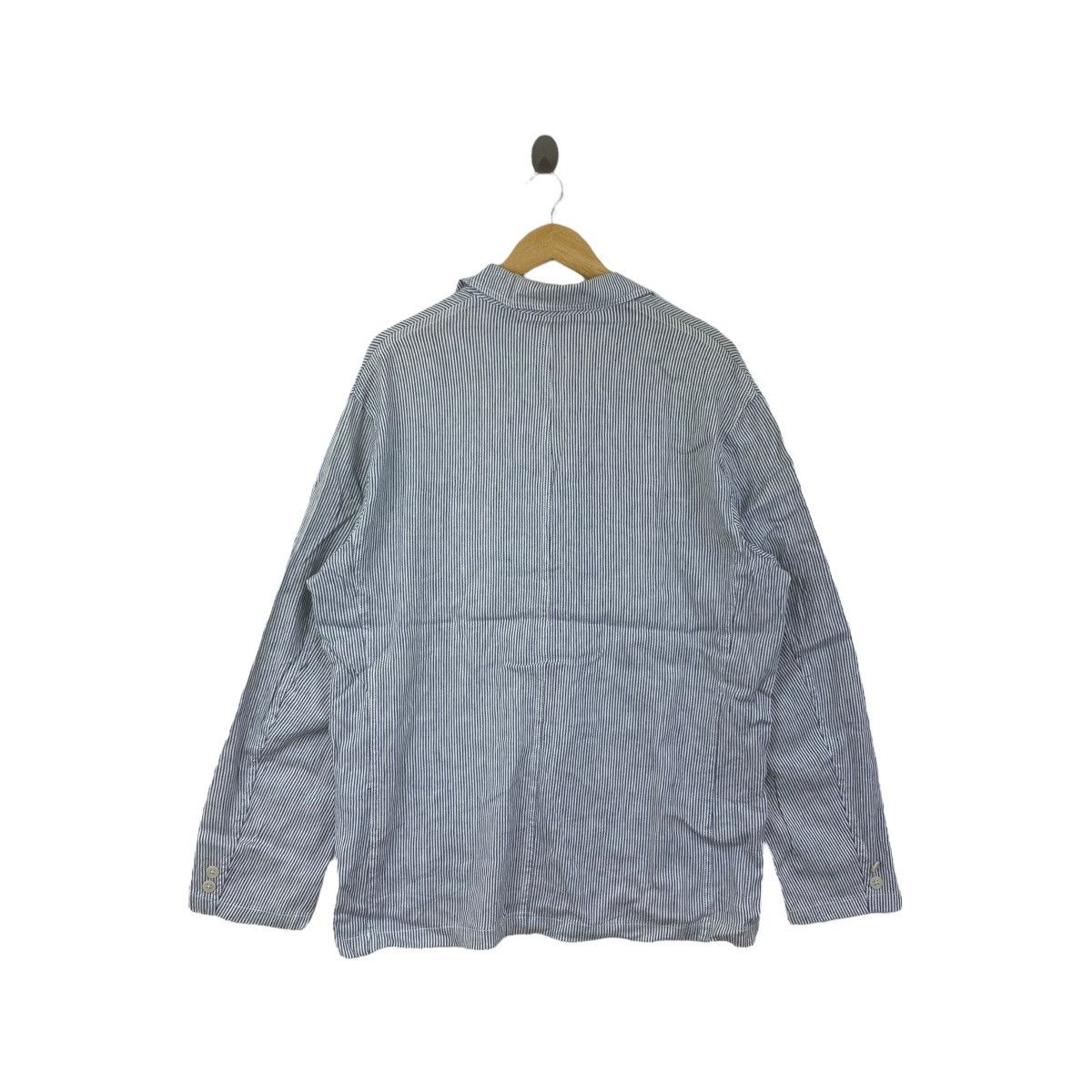 Uniqlo UNIQLO Hickory Stripes Multi Pockets Button Up Casual Shirt Size US XL / EU 56 / 4 - 3 Thumbnail