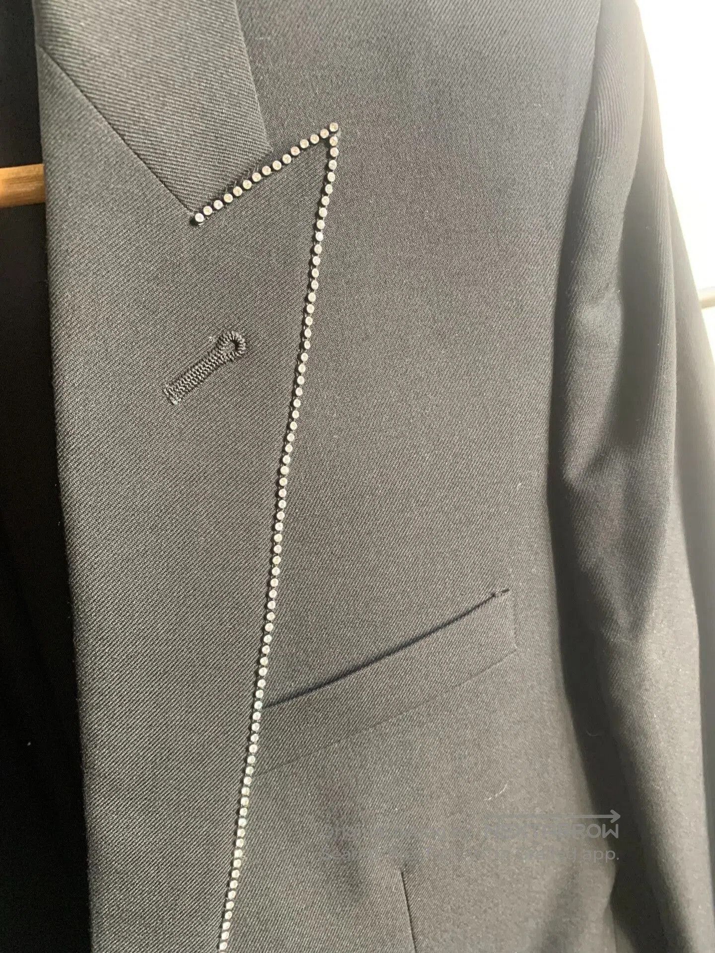 Saint Laurent Paris Saint Laurent Hedi 16FW Crystal Trim Blazer. Size US S / EU 44-46 / 1 - 5 Thumbnail