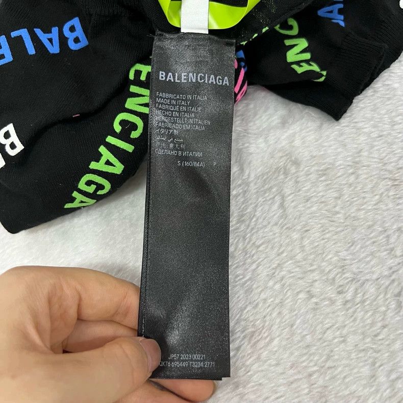 Balenciaga Balenciaga Colorful bullet screen logo short sleeve Size US S / EU 44-46 / 1 - 5 Thumbnail