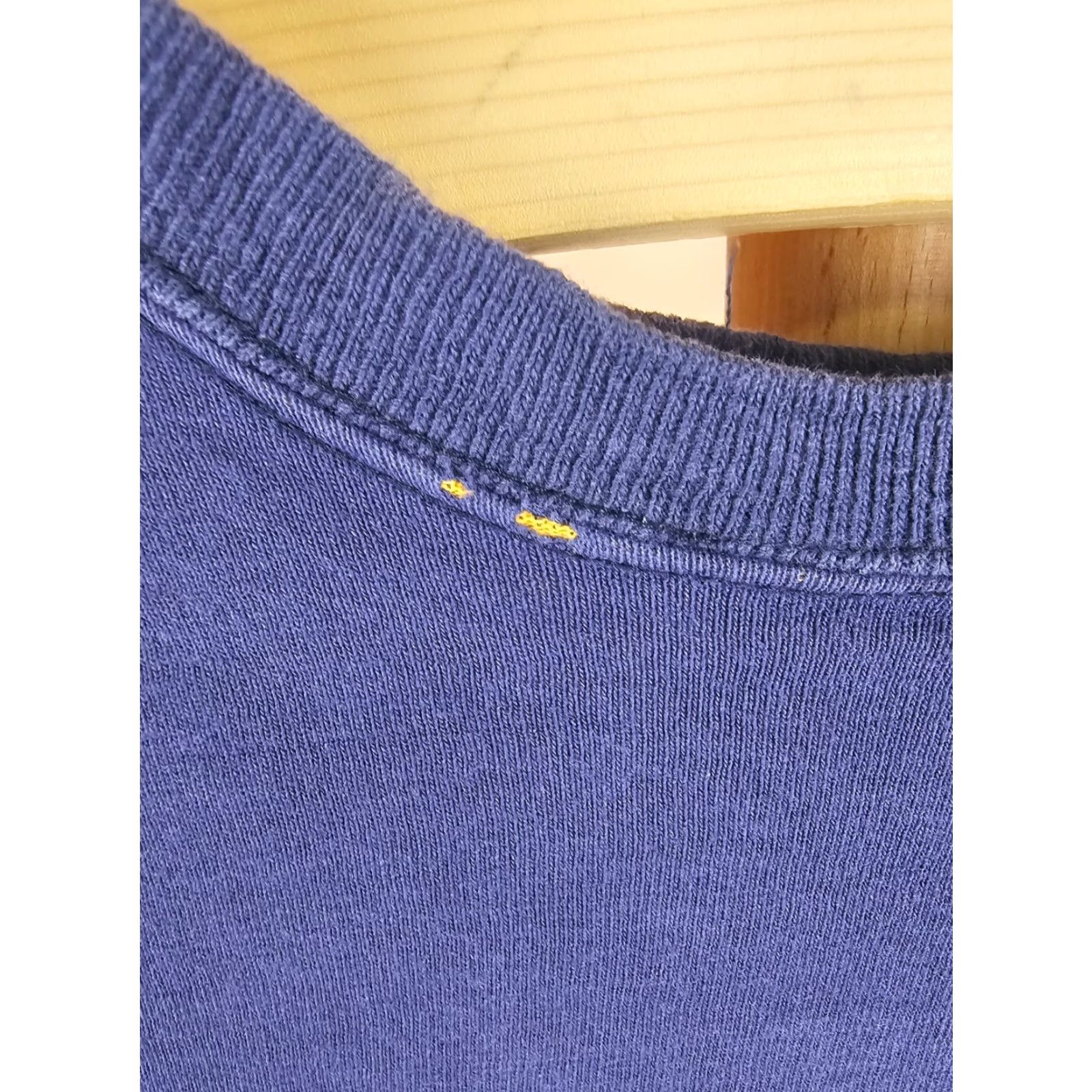 Vintage VINTAGE Unbranded NAVY/YELLOW REVERSIBLE COTTON T-Shirt Navy Yellow Short Sleeve Round Neck SZ S Shirt Mens Size US S / EU 44-46 / 1 - 2 Thumbnail