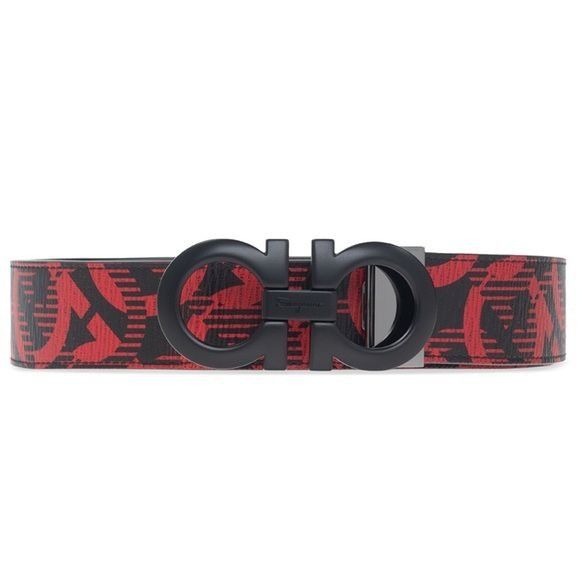 Salvatore Ferragamo FERRAGAMO REVERSIBLE LEATHER BELT Size 32 - 1 Thumbnail