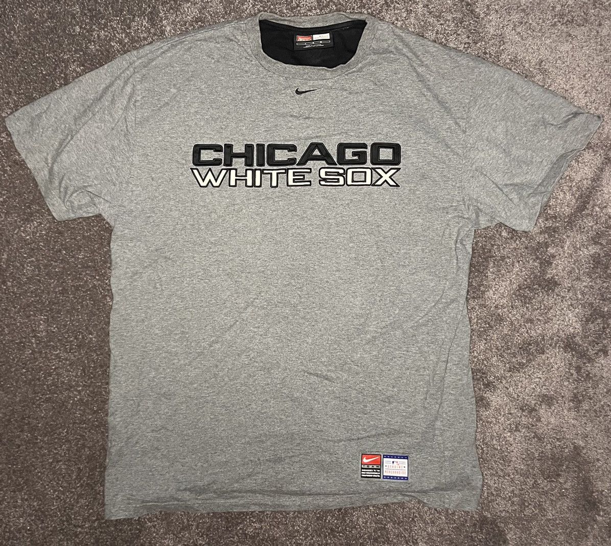 Nike × Vintage Grey Nike six shirt Size US L / EU 52-54 / 3 - 1 Thumbnail