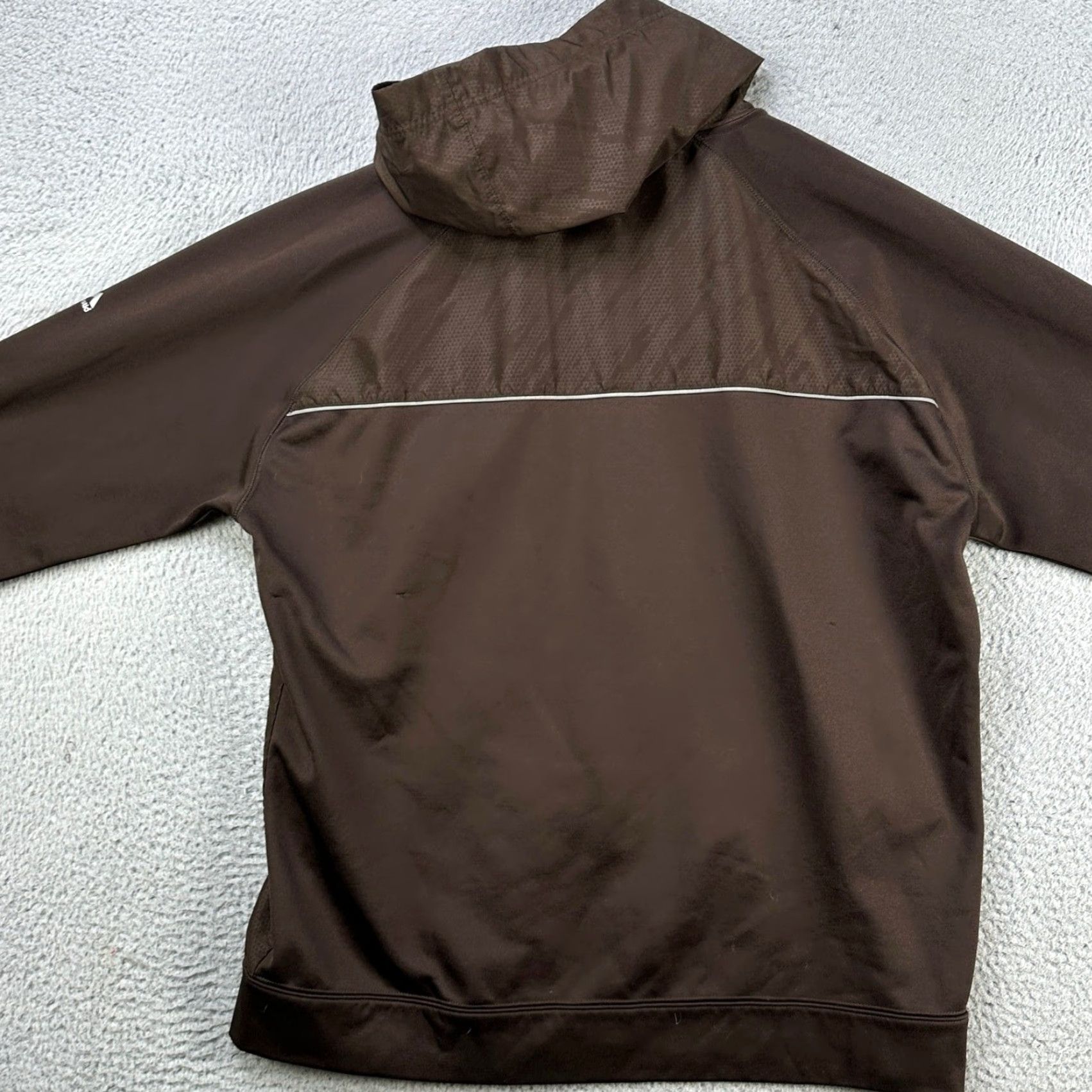 Vintage Cleveland Browns Therma Base Jacket Athletic Men XL Brown Majestic Zip Up Hoodie Jacket Size US XL / EU 56 / 4 - 3 Thumbnail
