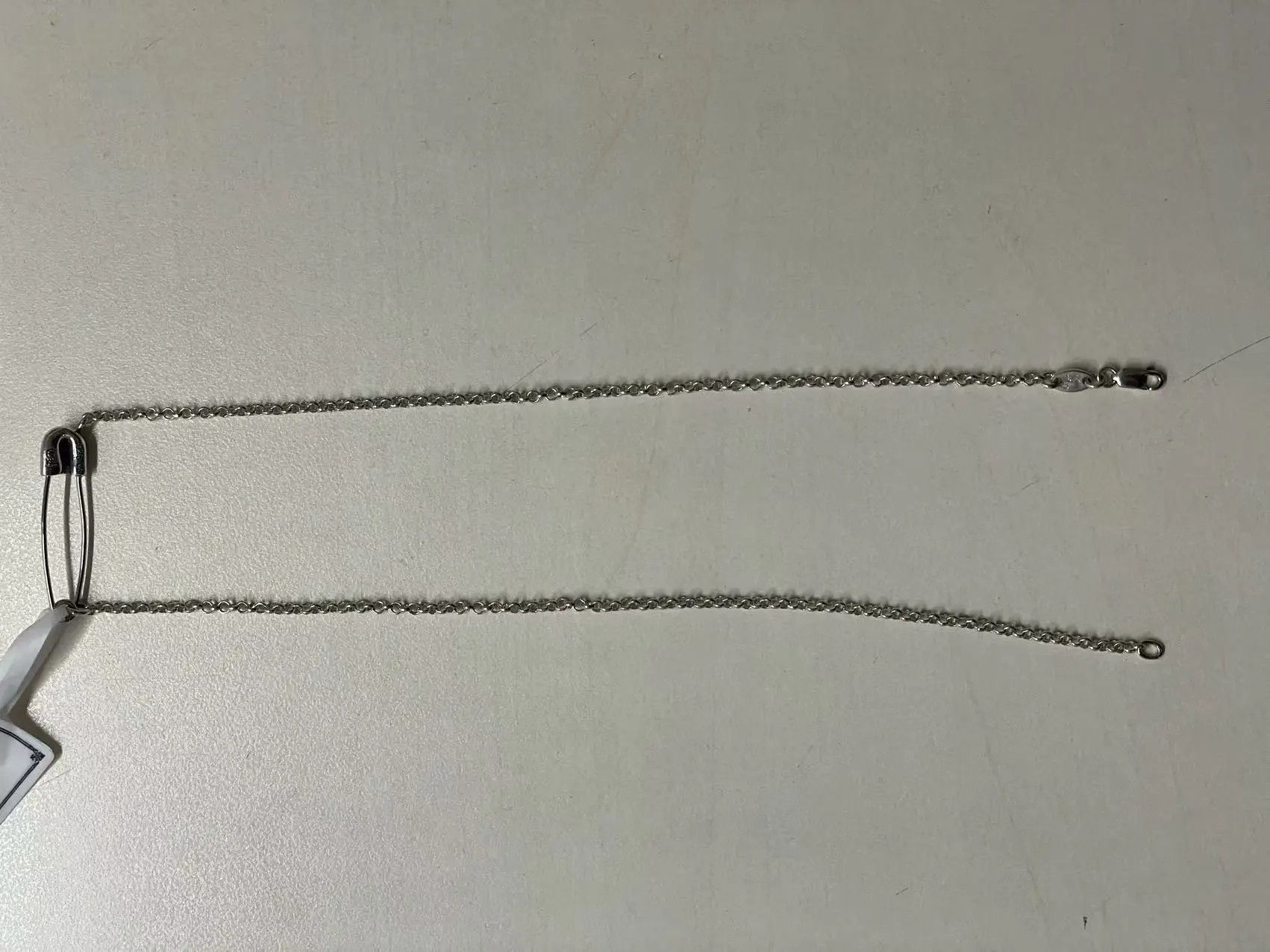 Chrome Hearts Chrome Hearts Silver Safty Pin Roll Chain Necklace Size ONE SIZE - 7 Thumbnail