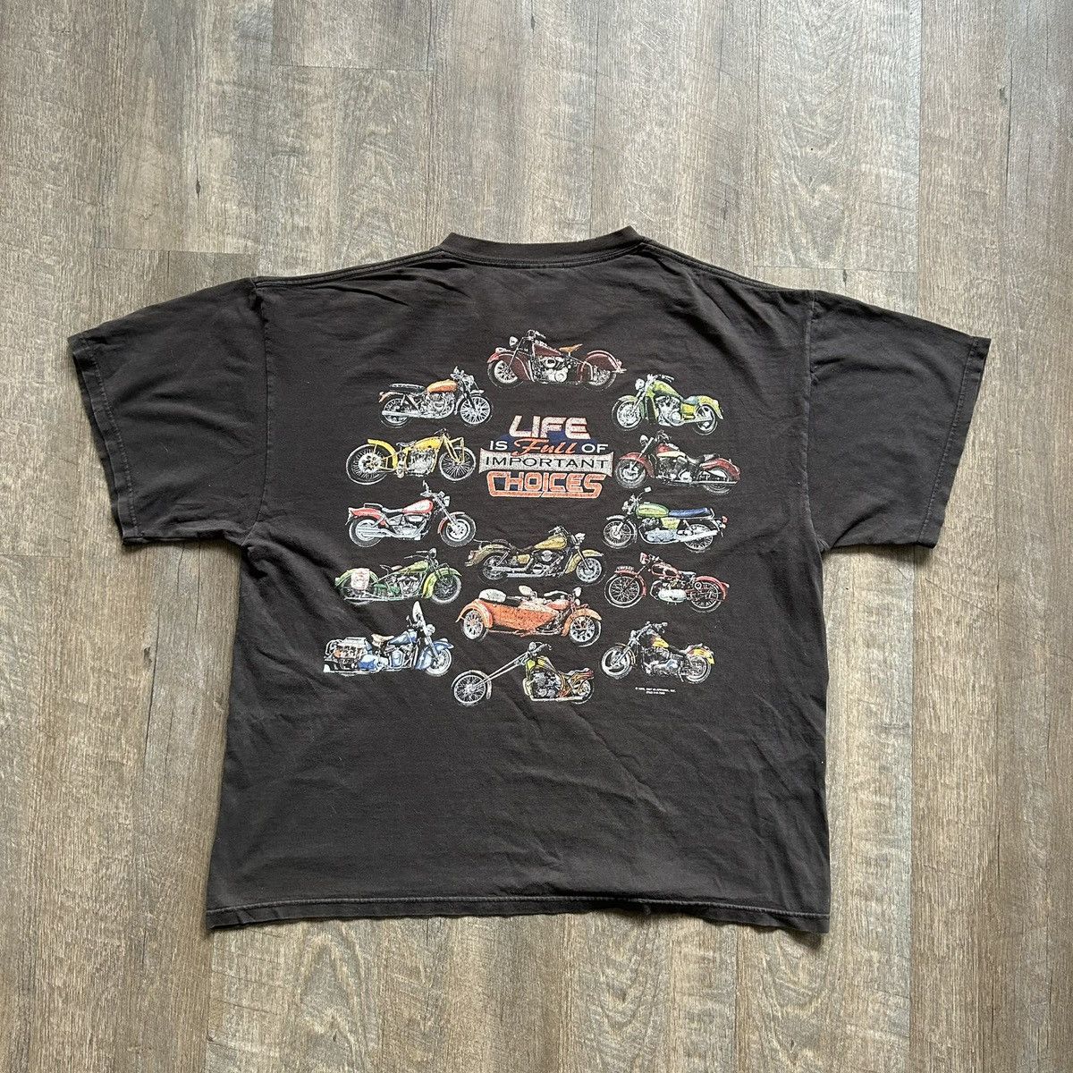 Other Vintage 90s Motorcycle Tee Size US XL / EU 56 / 4 - 2 Thumbnail