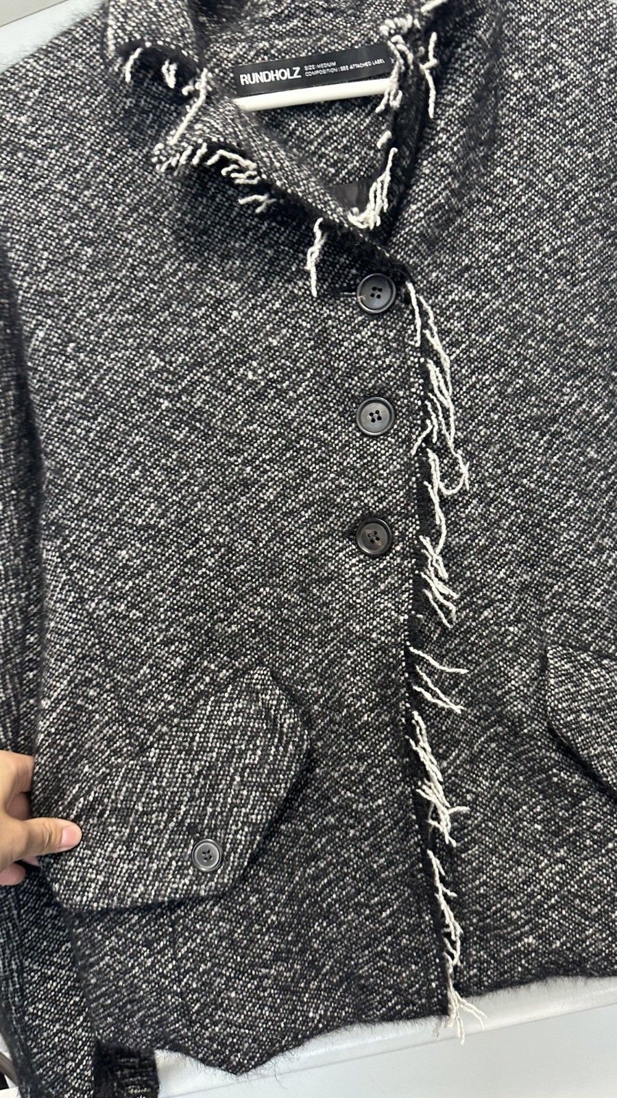 Rundholz Rundholz Black Label Women's Wool Jacket Cardigan Size M Size M / US 6-8 / IT 42-44 - 3 Thumbnail