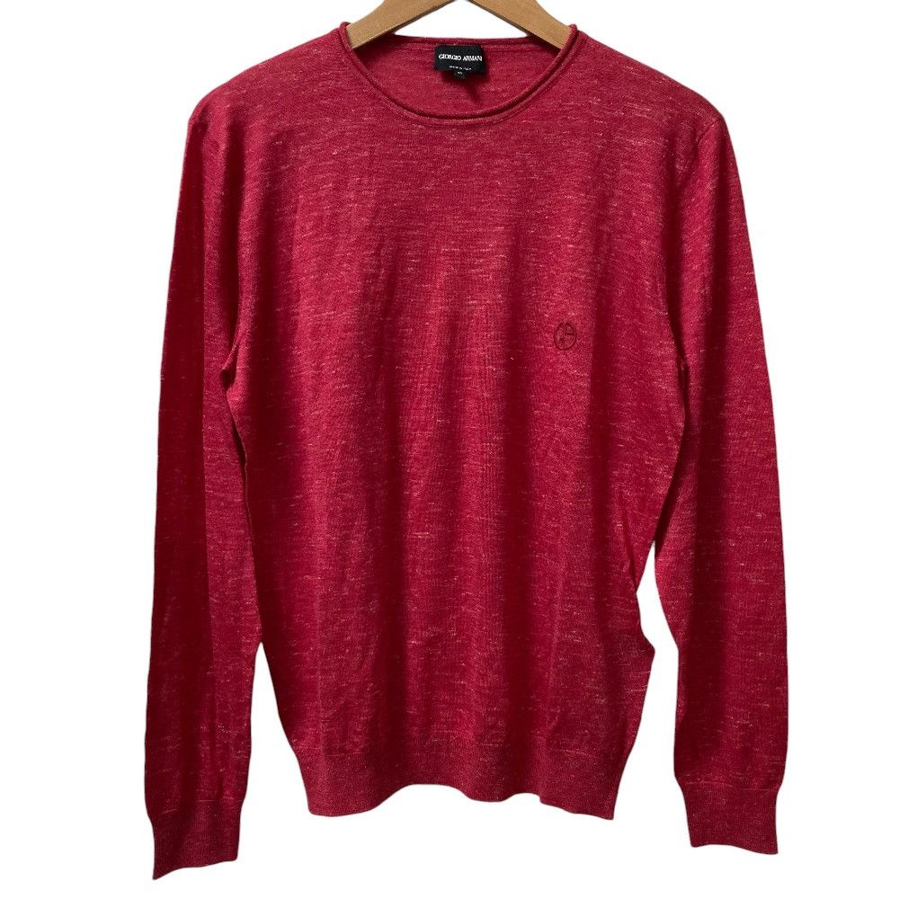Giorgio Armani Giorgio Armani Giorgio Armani Logo Embroidery Cashmere Blend Knit Sweater Textile Tops DUTY FREE for USA Size ONE SIZE - 1 Thumbnail