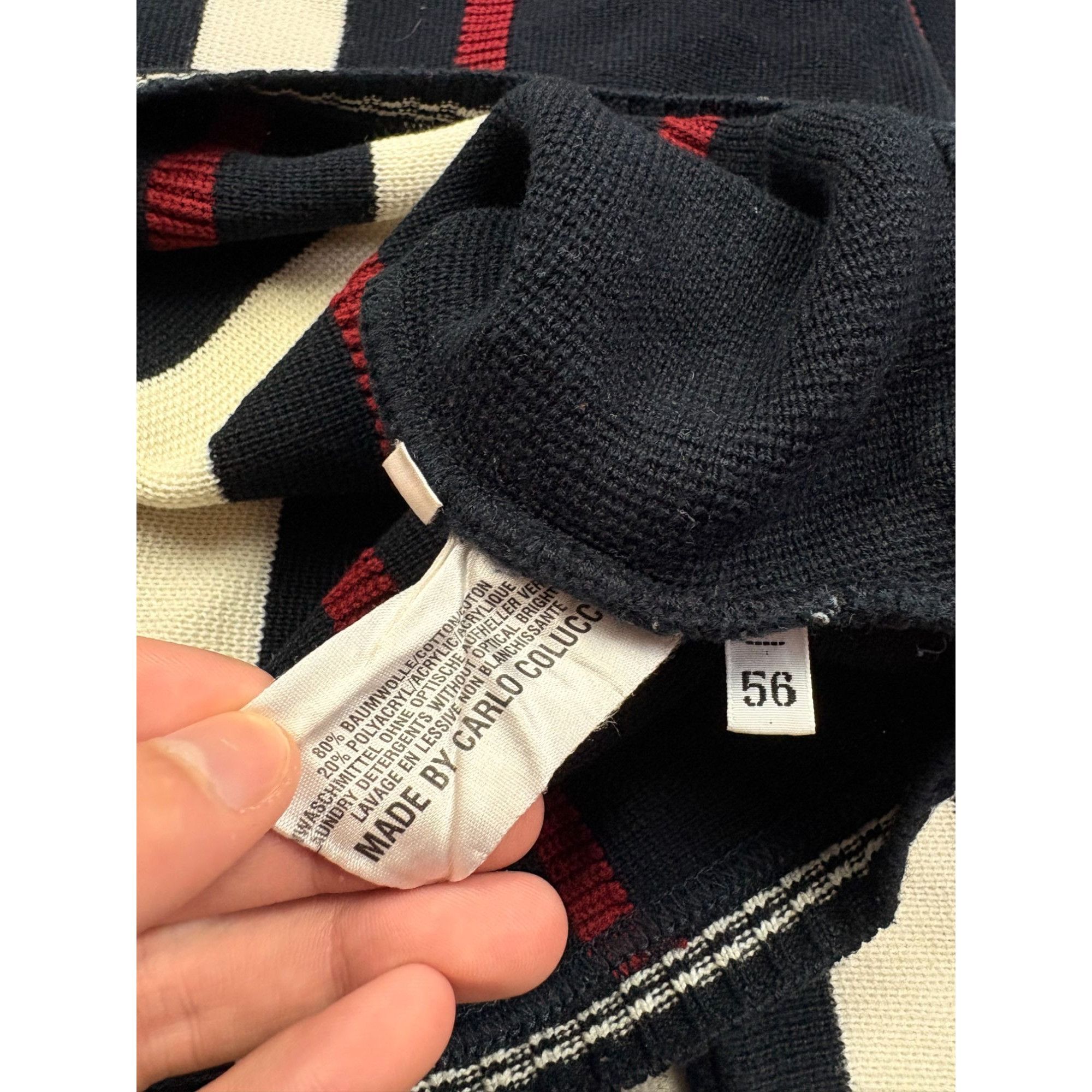 Carlo Colucci Vintage Carlo Colucci Vertical Stripe Sweater y2k STREETWEAR Size US XXL / EU 58 / 5 - 5 Thumbnail