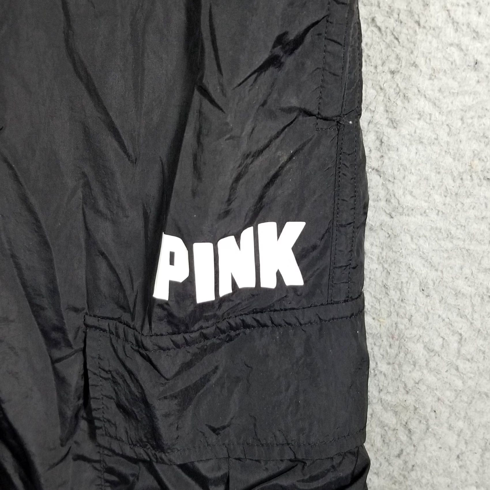 Victoria's Secret Victoria's Secret PINK Utility Cargo Pants Women XS Black Mid Rise Pants Size 26" / US 2 / IT 38 - 3 Thumbnail