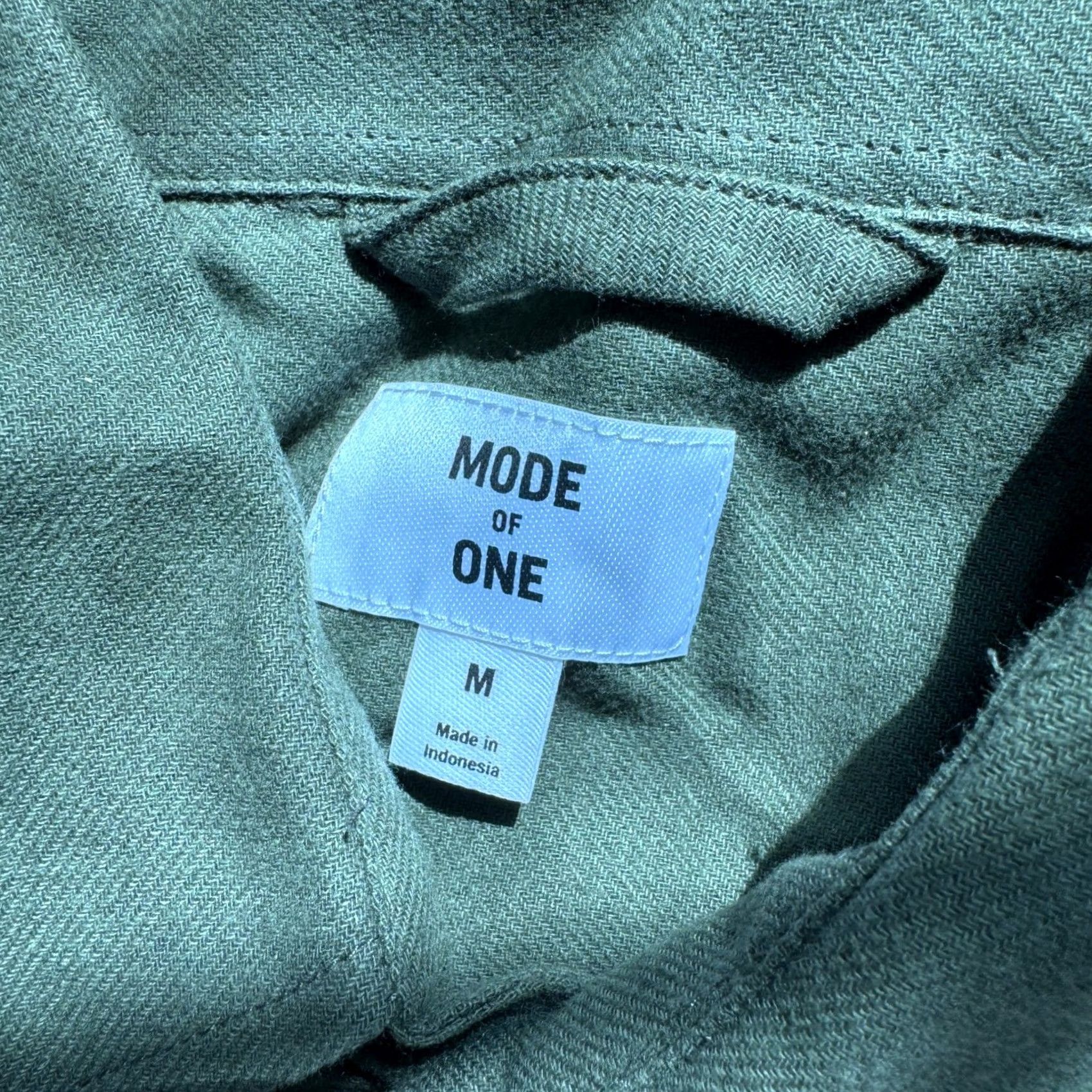 Vintage Mode of One Mens Flannel Shirt Wild Ivy Green Medium Size US M / EU 48-50 / 2 - 4 Thumbnail