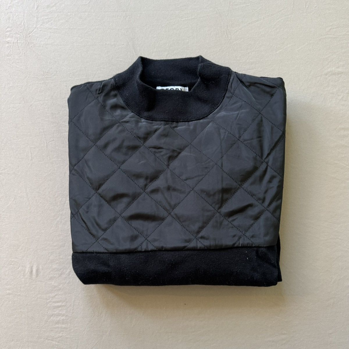Other Cotton Wool Blend Quilted Mock Neck Sweater Size XL / US 12-14 / IT 48-50 - 1 Thumbnail