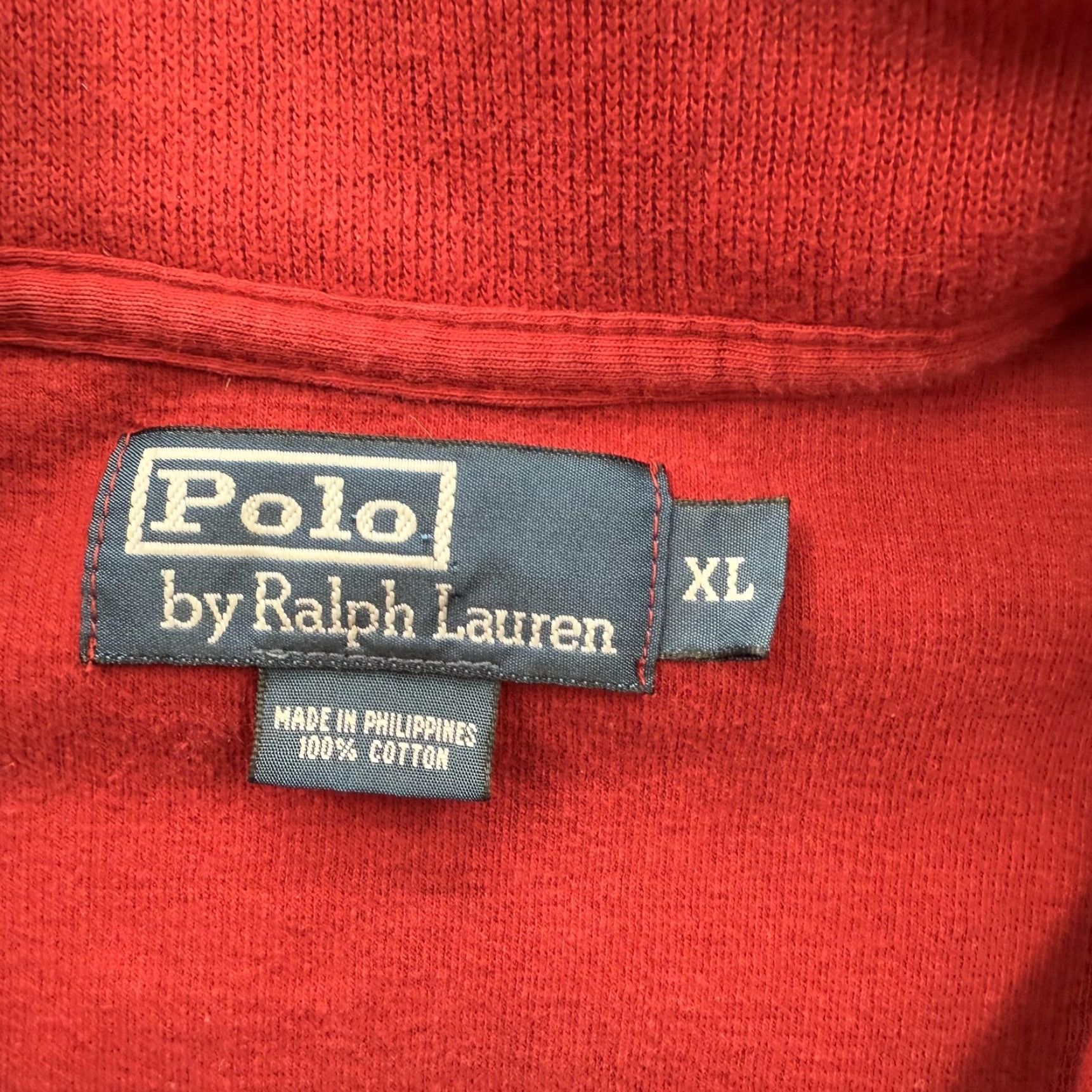 Polo Ralph Lauren Polo Ralph Lauren Sweater Mens XL Red Quarter Zip Mock Neck Pullover Pony Shirt Size US XL / EU 56 / 4 - 3 Thumbnail