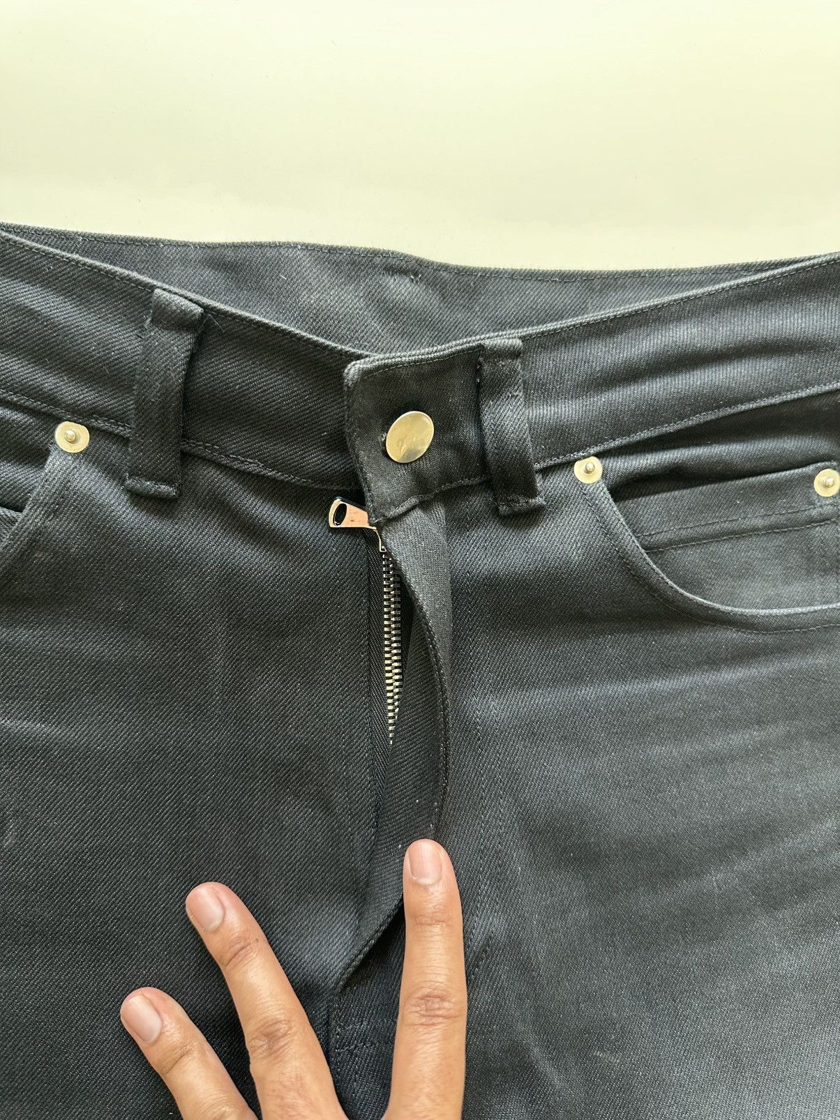 Other Custom Dior Style Black Denim Size US 29 - 6 Thumbnail