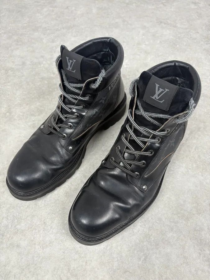 Louis Vuitton Louis Vuitton Oberkampf Black Leather Boots Size US 11.5 / EU 44-45 - 3 Thumbnail
