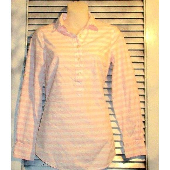 Vineyard Vines Vineyard Vines Sz 00 Half Button Blouse Size XXS / US 00 / IT 34 - 7 Thumbnail