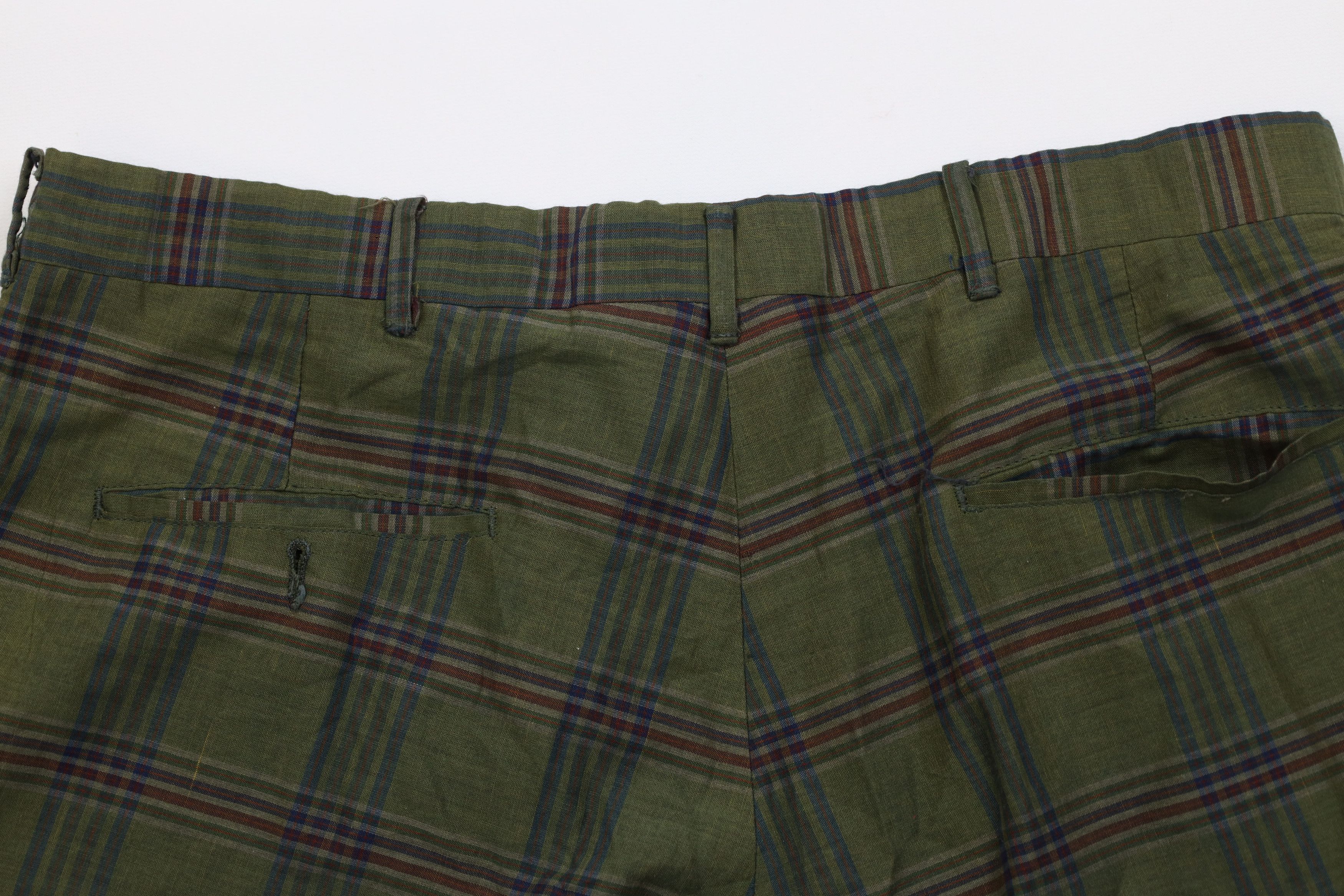 Vintage Vintage 50s Streetwear Plaid Above Knee Chino Shorts USA Size US 36 / EU 52 - 10 Thumbnail