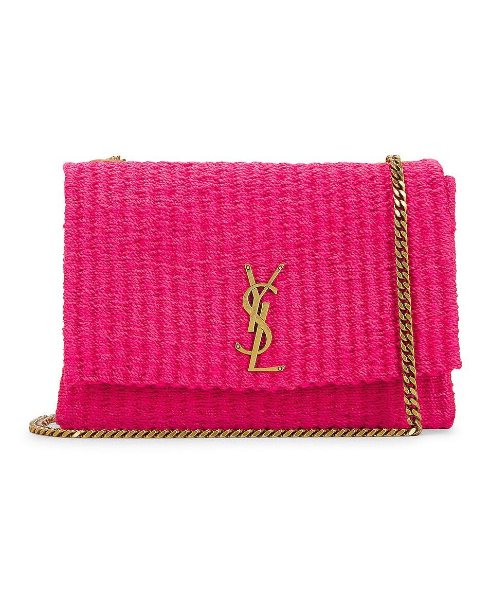 Saint Laurent Paris o1bcso1str0325 Size: OS/Kate Medium Supple Chain Bag in Pink Size ONE SIZE - 2 Thumbnail