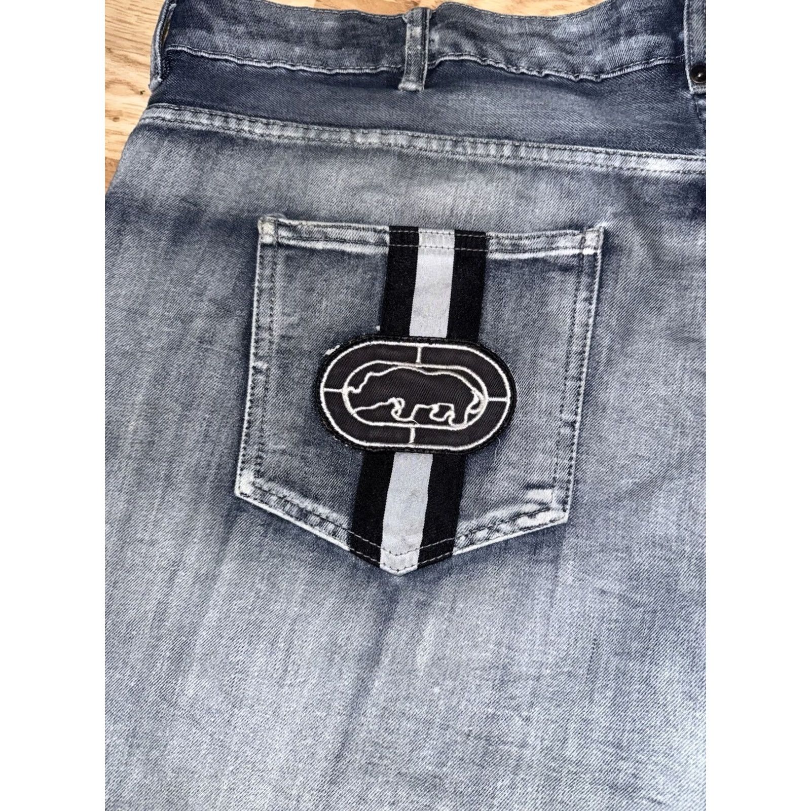 Ecko Unltd. VINTAGE Ecko Unltd. Shorts Dark Wash Baggy Skater Streetwear Jorts Size 46 Mens Size US 30 / EU 46 - 6 Thumbnail