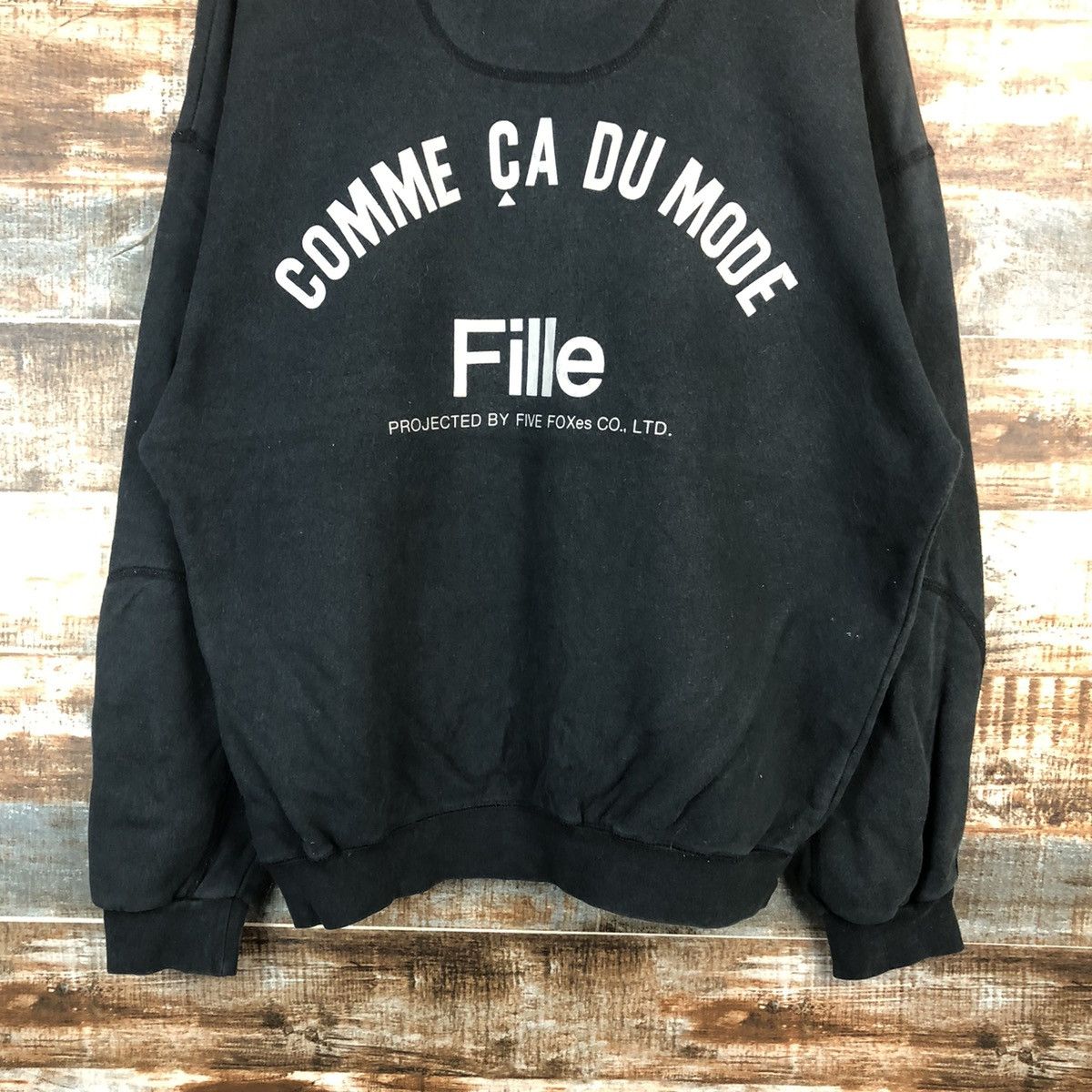 Comme Ca Ism Comme Ca Ism Black Sweatshirt #A2368 Size US L / EU 52-54 / 3 - 3 Thumbnail