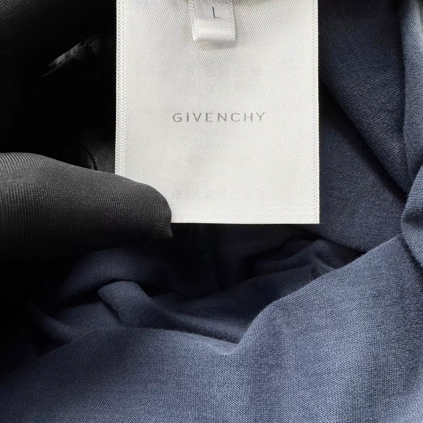 Givenchy Givenchy Navy Blue Small Logo SS Unisex L 99 New Size US L / EU 52-54 / 3 - 4 Thumbnail