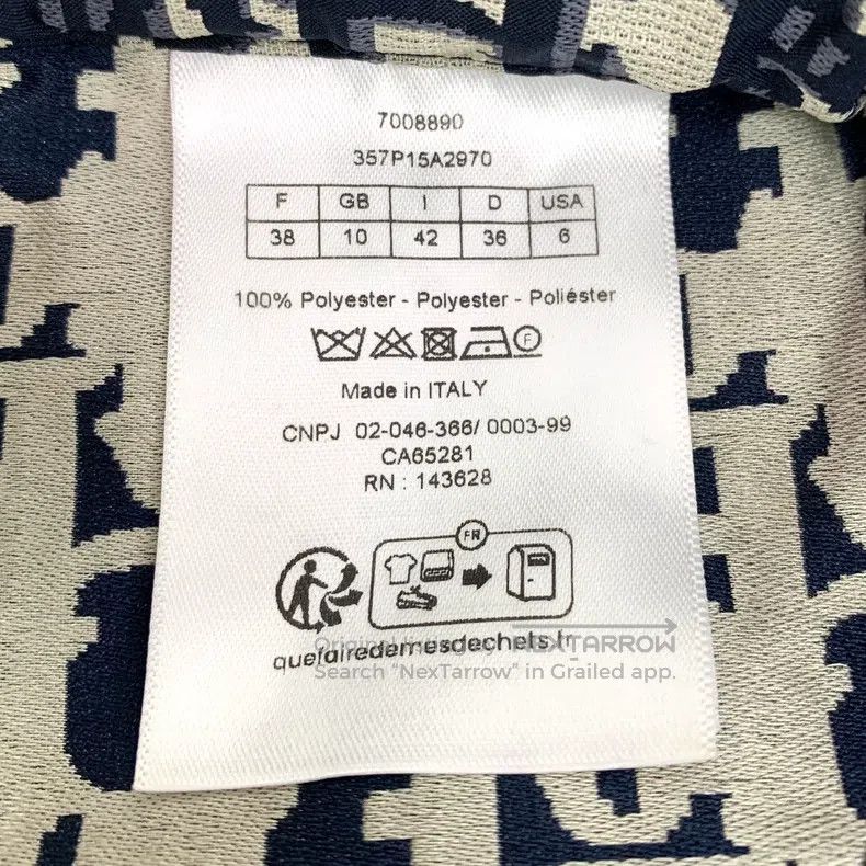 Dior Dior 24 Oblique colour block logo jacquard full-print casu Size 25" / US 0 / IT 36 - 6 Thumbnail