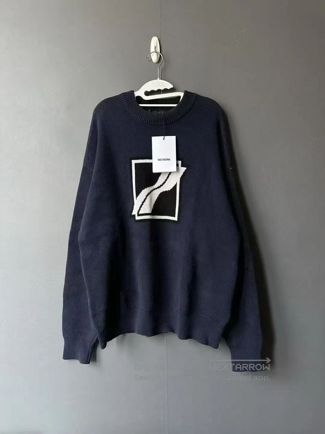 WE11DONE we11done Dark Blue Sweater. Size US S / EU 44-46 / 1 - 1 Thumbnail