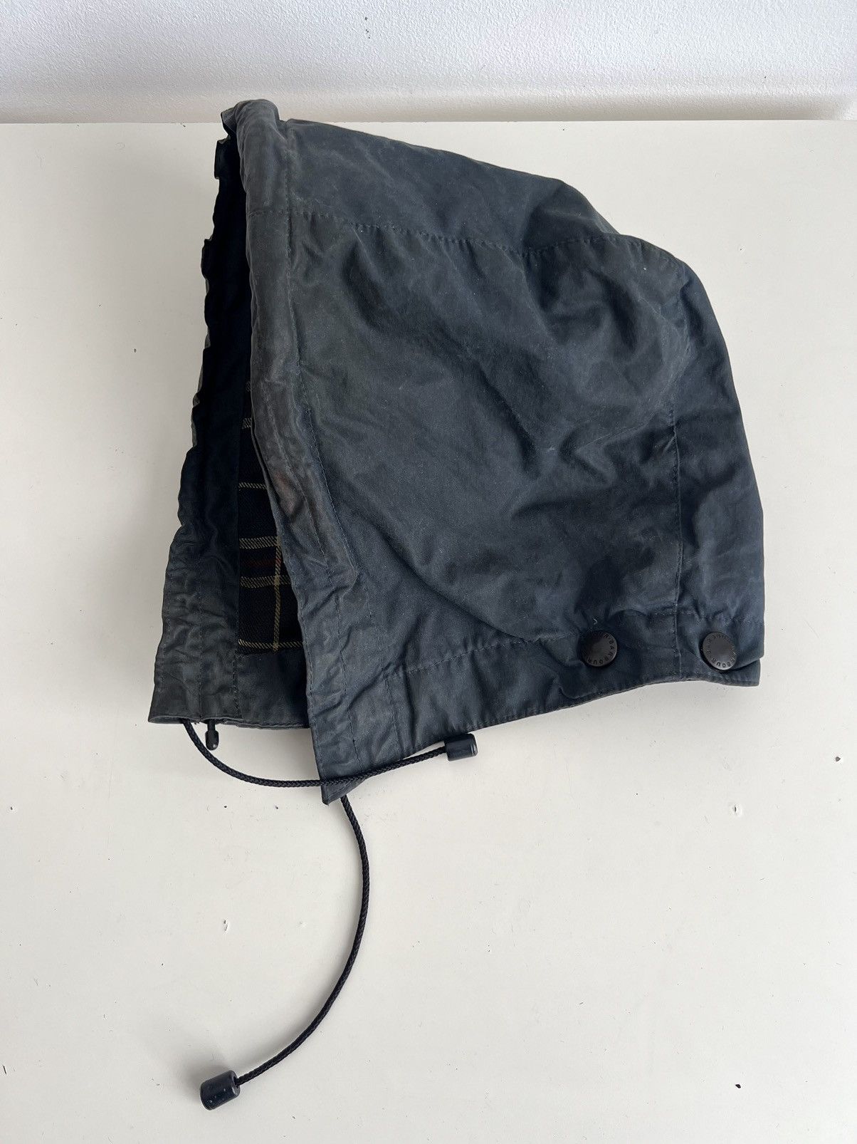 Barbour Vintage 1980s Barbour Waxed Hood Navy Blue Size ONE SIZE - 1 Thumbnail