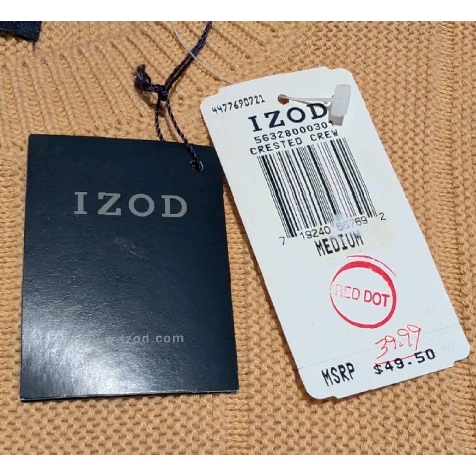 Izod VINTAGE Izod Mens Sweater Crested Crew Size Medium NEW Size US M / EU 48-50 / 2 - 7 Thumbnail