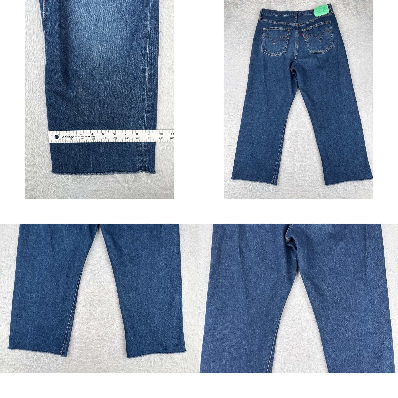 Levi's Levi's Jeans Women 32 Blue Distressed High Rise Straight Ankle 32x27 Vintage No Size 24" / US 00 / IT 34 - 10 Thumbnail