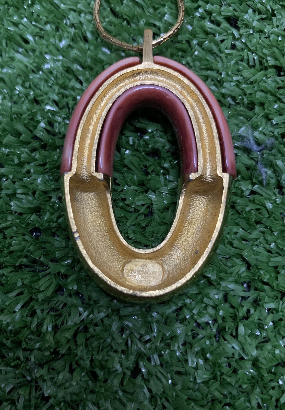Givenchy Very Rare Vintage Brand Givenchy Gold Colour Necklace 1979s Size ONE SIZE - 5 Thumbnail
