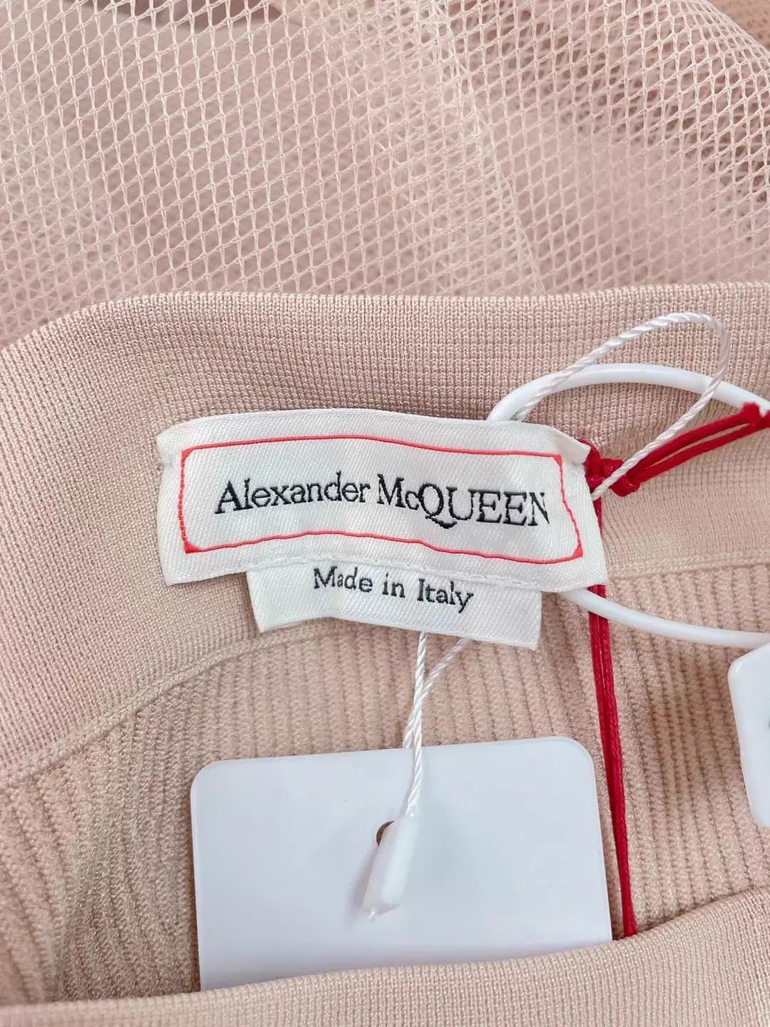 Alexander McQueen AMQ Pink Knit Colorblocked Tulle Skirt L Size L / US 10 / IT 46 - 5 Thumbnail