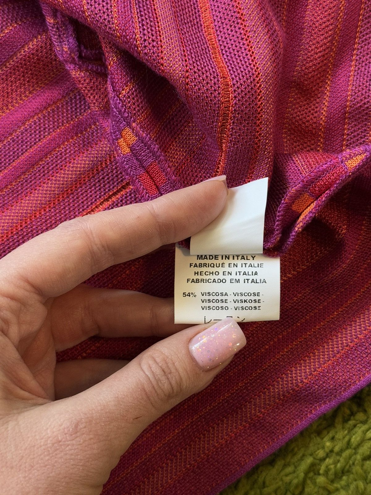 Designer × Missoni Missoni coloured striped cardigan sweater Size M / US 6-8 / IT 42-44 - 6 Thumbnail
