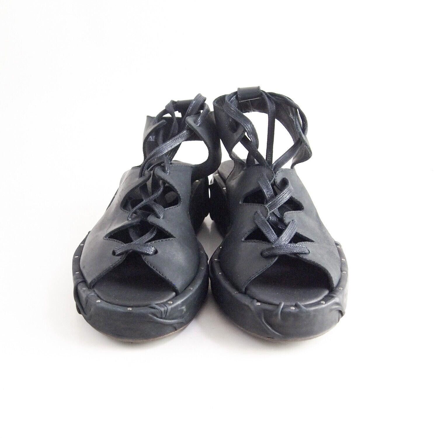 Masnada Masnada Gladiator Sandals Platform Black Size US 7 EU 37 Size US 7 / IT 37 - 3 Thumbnail