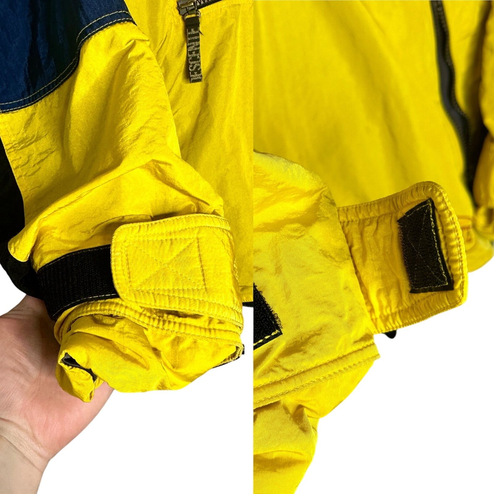 Descente Descente 90s Rare VNTG HalfZip Yellow Parka Aztec Ski Jacket Size US M / EU 48-50 / 2 - 9 Thumbnail