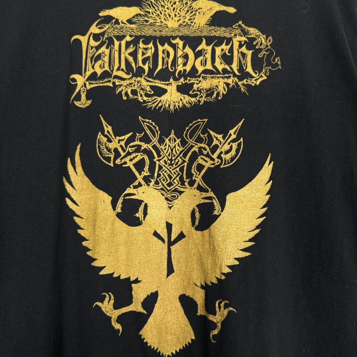 Band Tees Vintage 1998 Falkenbach Skaldic Art Napalm Metal T Shirt Size US XL / EU 56 / 4 - 3 Thumbnail