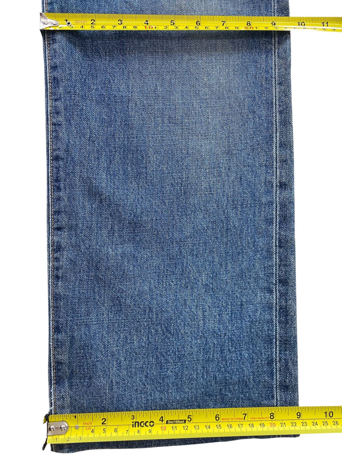 Edwin Edwin 505 Blue Wash Ripped Style Straight Leg Jeans Size US 30 / EU 46 - 8 Thumbnail