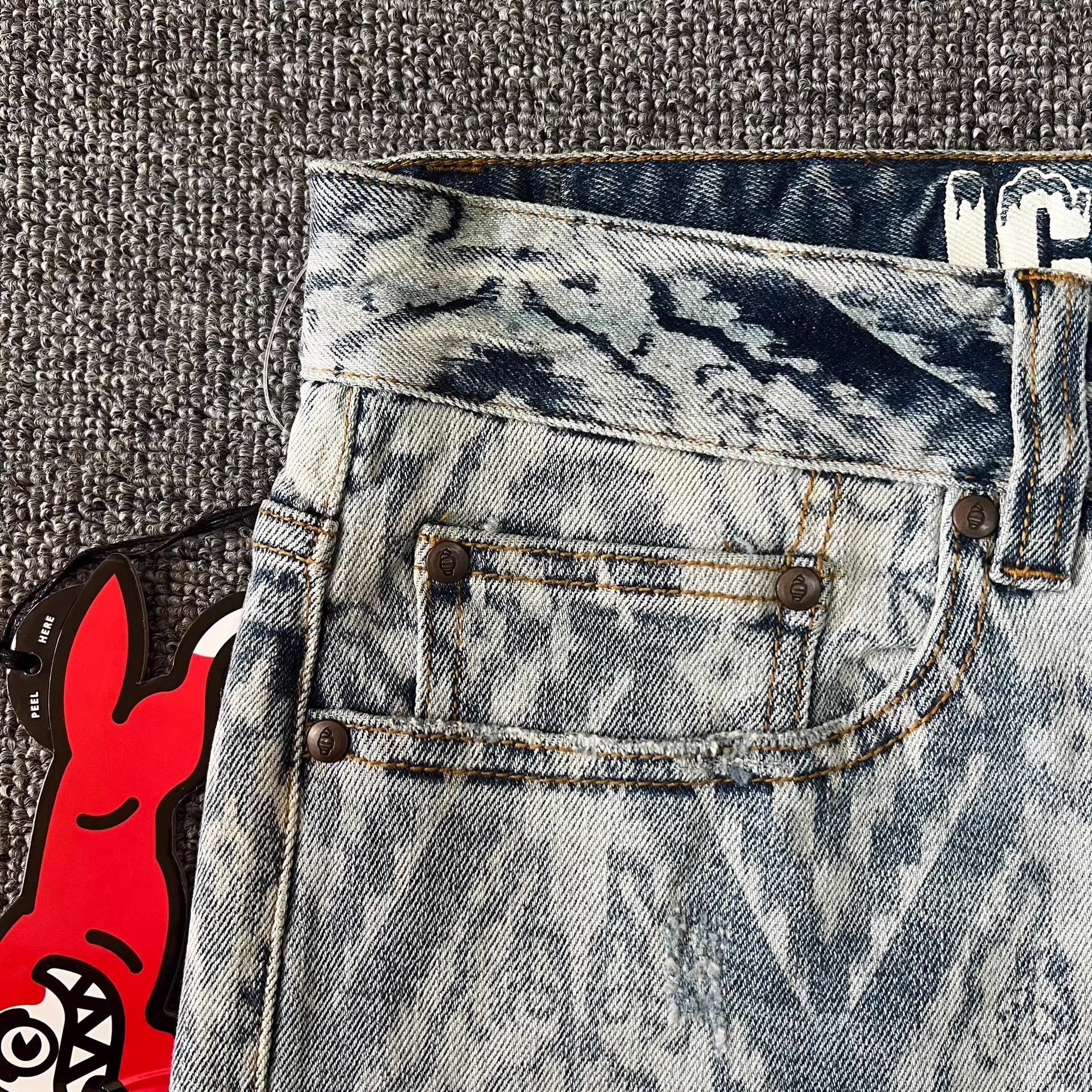 Billionaire Boys Club BBCICECREAMCircleFour Dogs Flying Dog Washed Denim Jeans Q7 Size US 32 / EU 48 - 7 Thumbnail