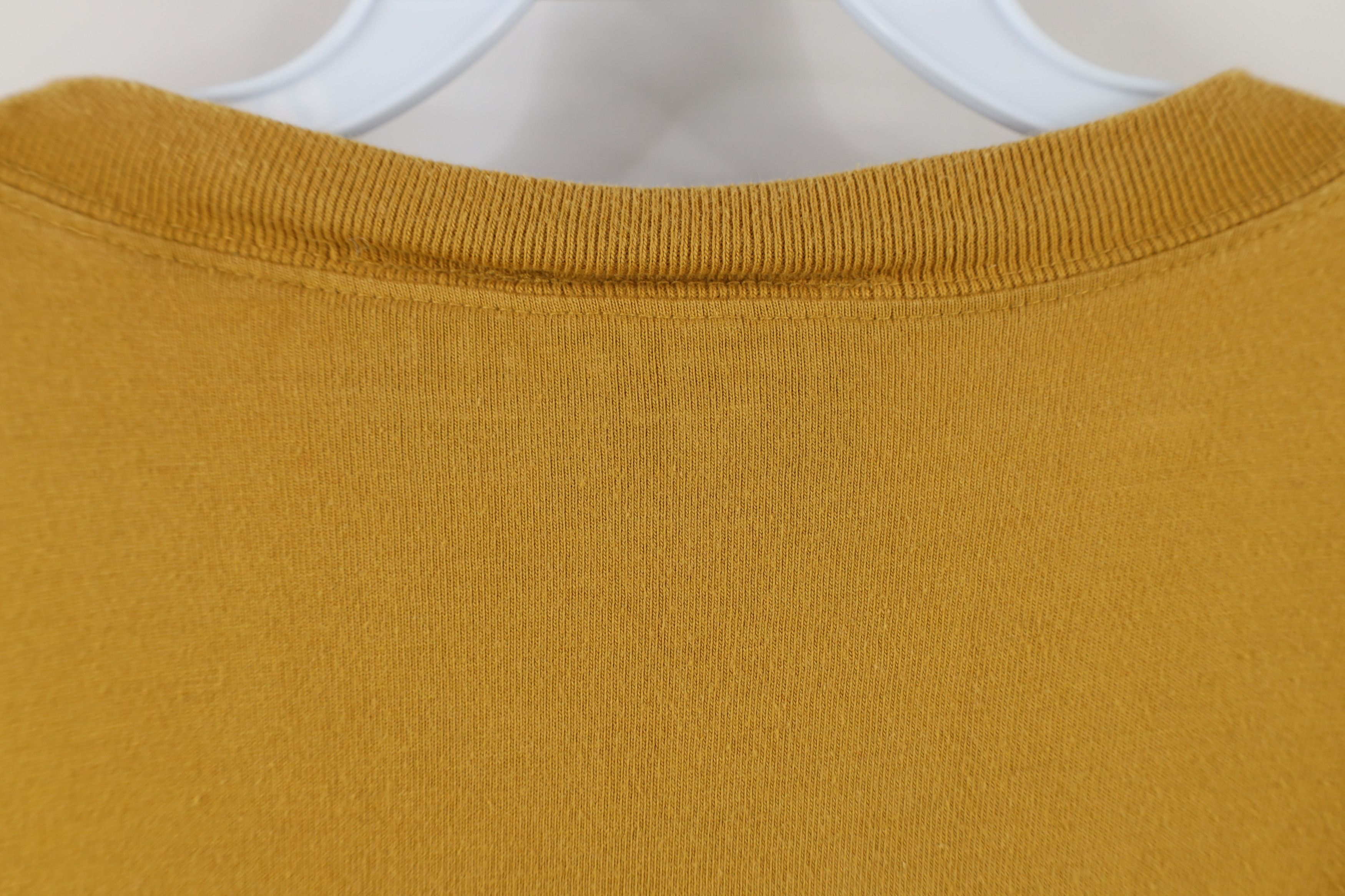 Vintage Vintage 90s Streetwear Fit Pocket T-Shirt Yellow Cotton Size US XL / EU 56 / 4 - 11 Thumbnail