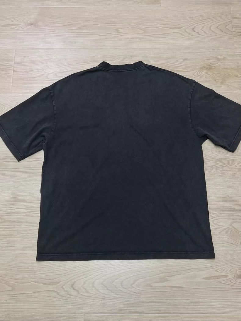 Balenciaga Balenciaga B Embroidered Logo Short Sleeve Washed Black L Size US L / EU 52-54 / 3 - 5 Thumbnail