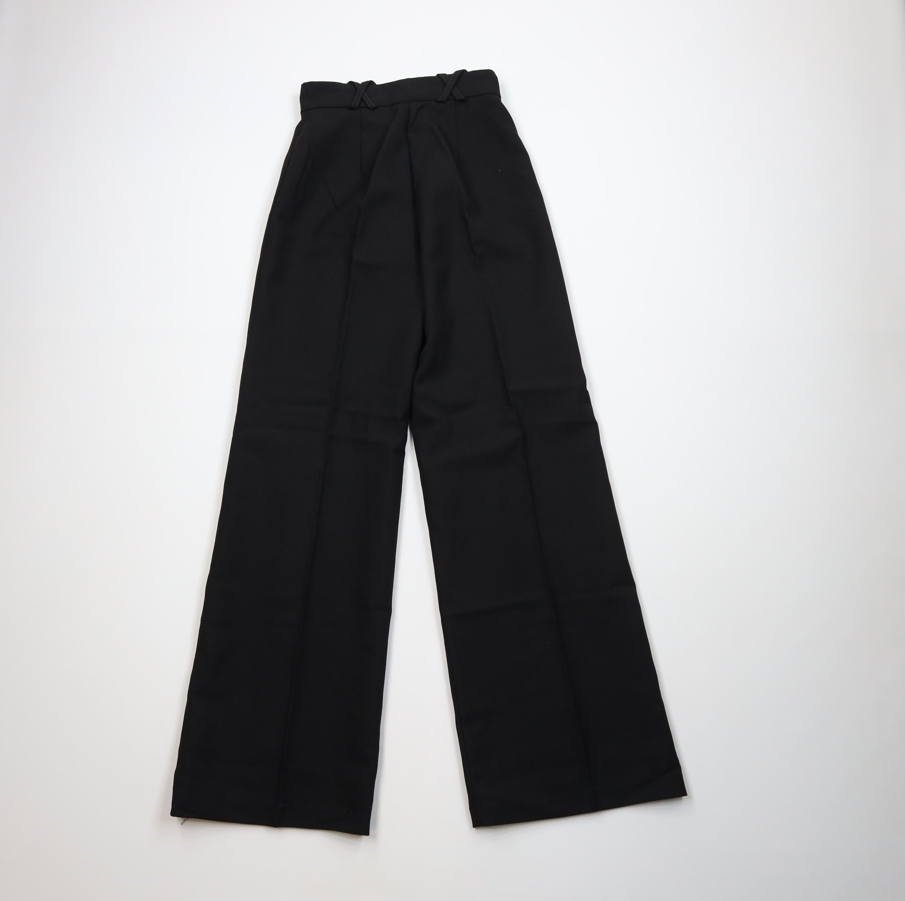 Vintage Vintage 60s 70s Streetwear Wide Leg Bell Bottoms Pants Black Size 25" / US 0 / IT 36 - 9 Thumbnail