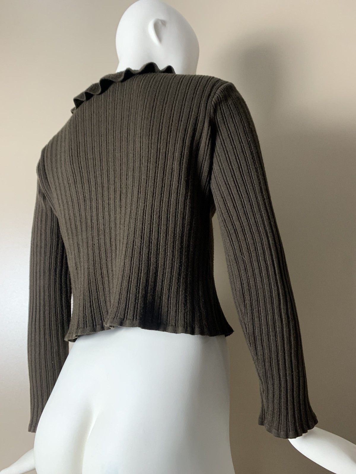 If Six Was Nine VINTAGE CROPPED BOLERO CACHE CACHE SWEATER Size M / US 6-8 / IT 42-44 - 10 Thumbnail
