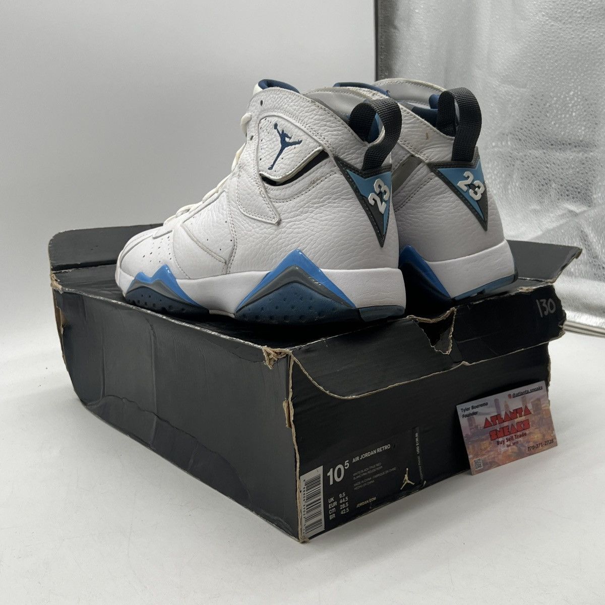 Jordan Brand Air Jordan 7 French blue Size US 10.5 / EU 43-44 - 4 Thumbnail