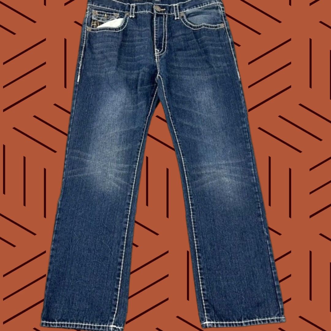 True Religion VINTAGE True Religion Jeans Mens 40x33 Straight Leg Denim Hip Hop 2000s Y2K Size US 40 / EU 56 - 1 Thumbnail